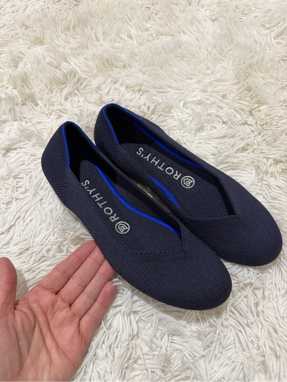 Rothy’s The Round Toe Flats - Size 7 - Maritime Navy